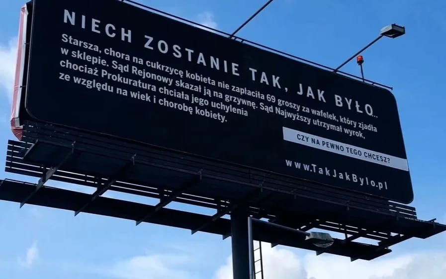 blliboard kampanii Sprawiedliwe Sądy