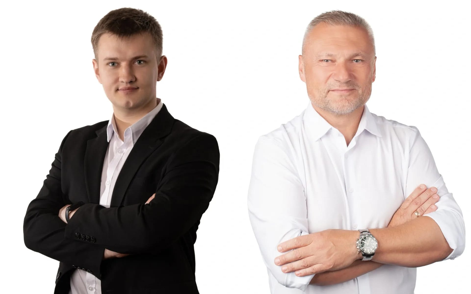 Adrian Michałek i Jacek Surówka - kandydaci na burmistrza Tyczyna