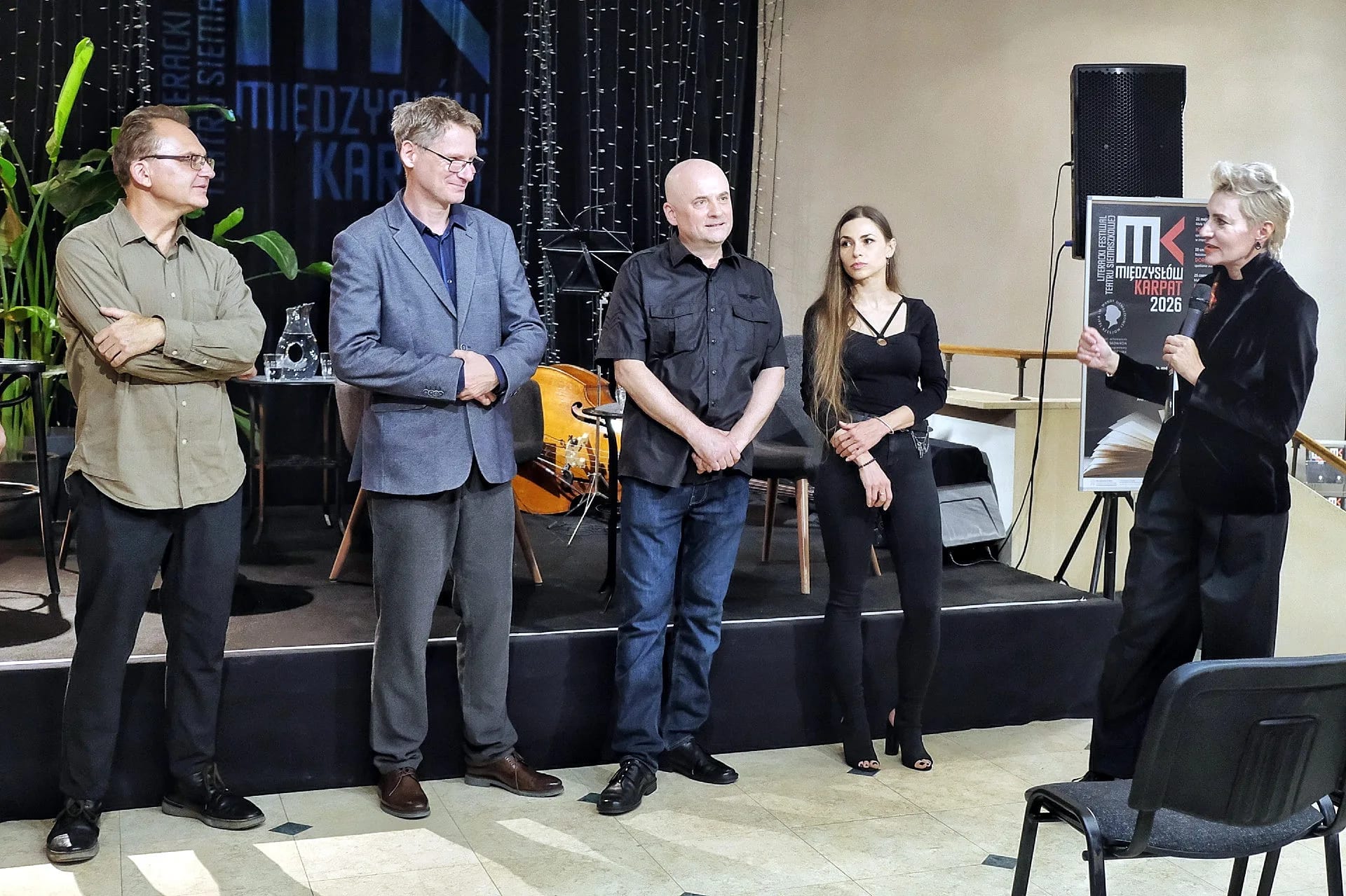 Grzegorz Wnęk, Andrzej Rułka, Rafał Pacześniak i Aneta Panas oraz Jagoda Skowron