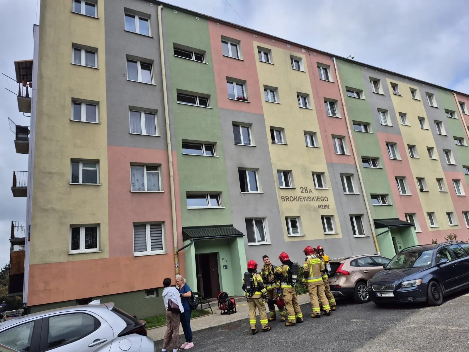 Pożar na Broniewskiego w Rzeszowie