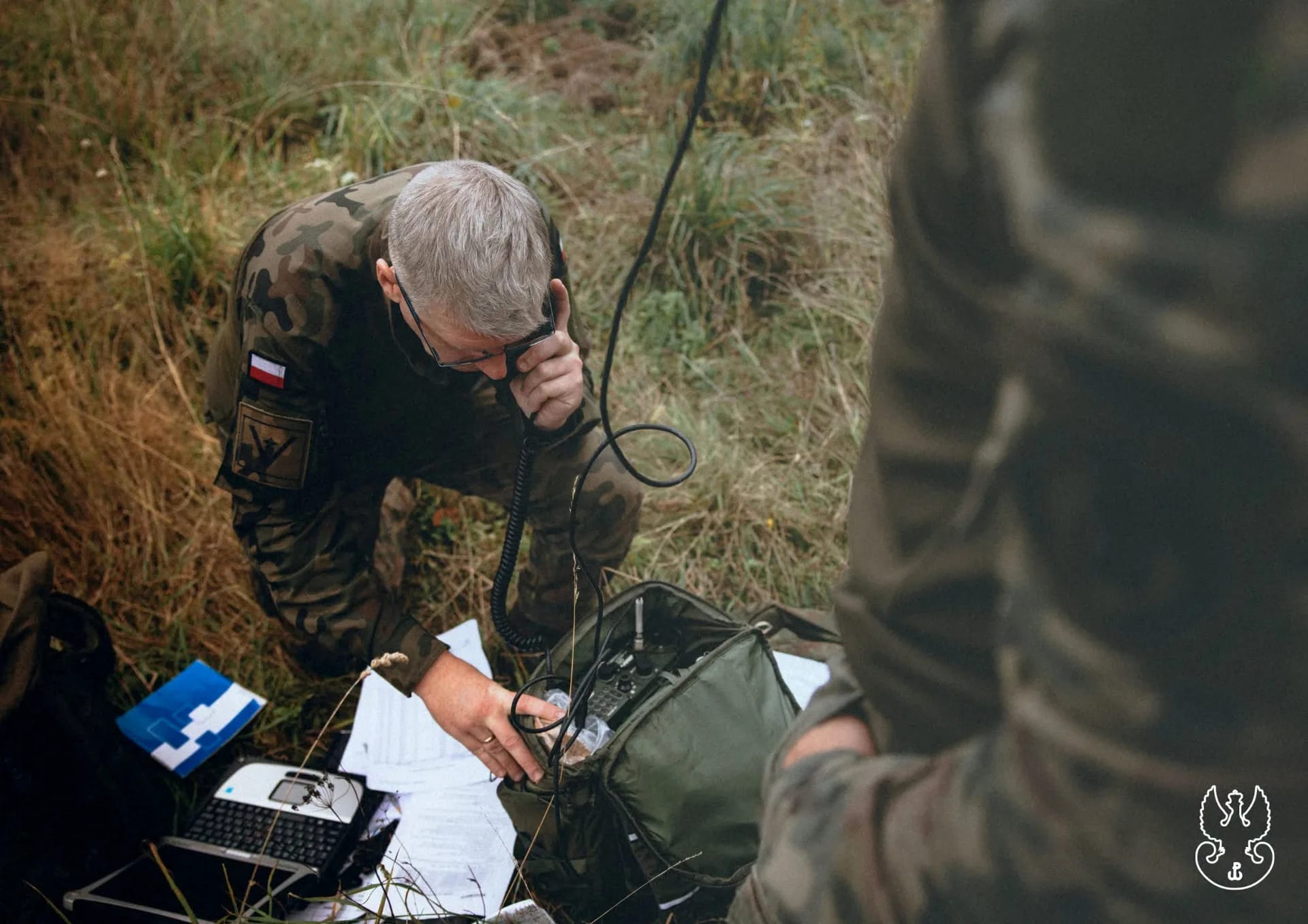 Radiotelefoniści z 3 Podkarpackiej Brygady Obrony Terytorialnej podczas zawodów