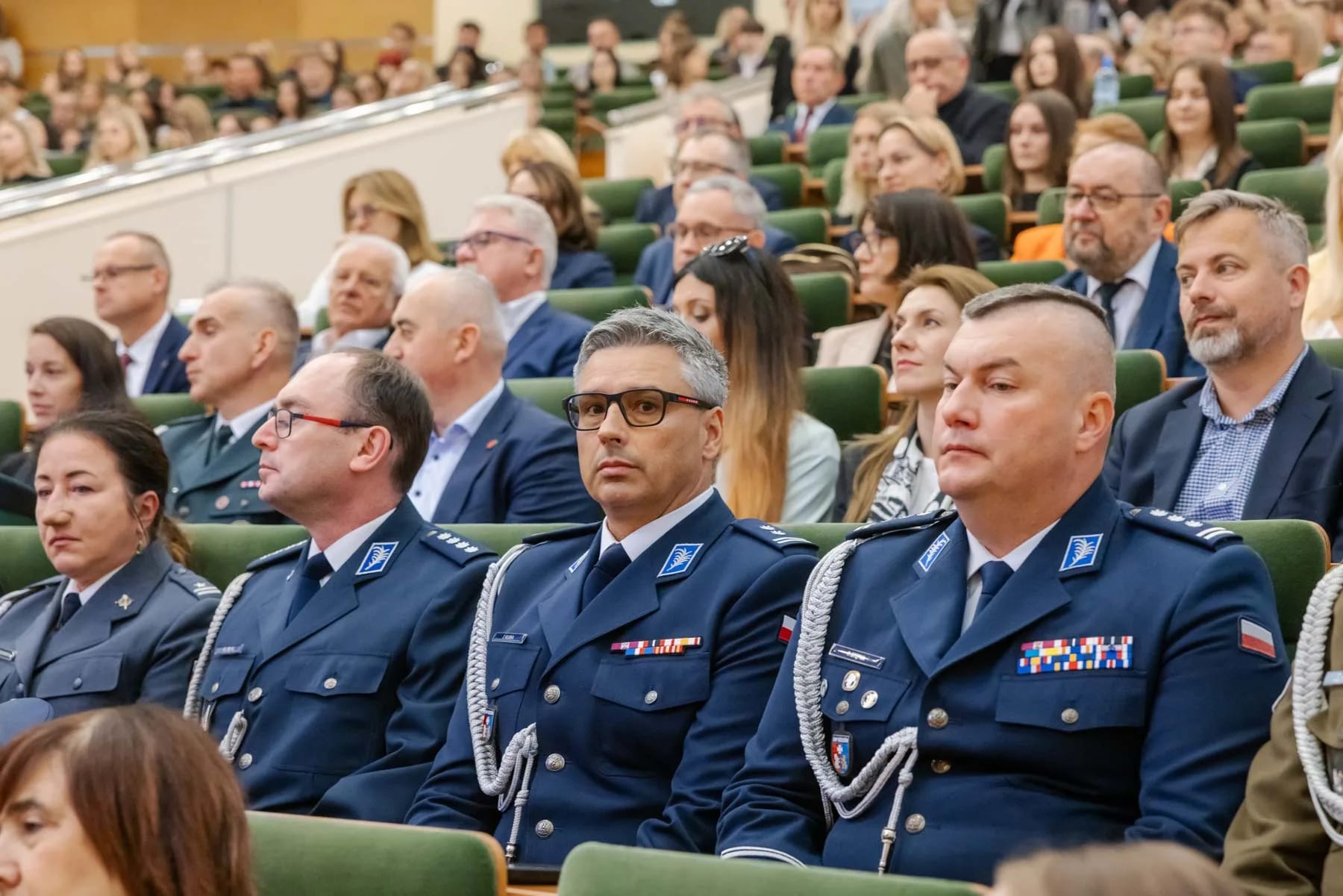 Policjanci na rozpoczęciu roku w WSPiA