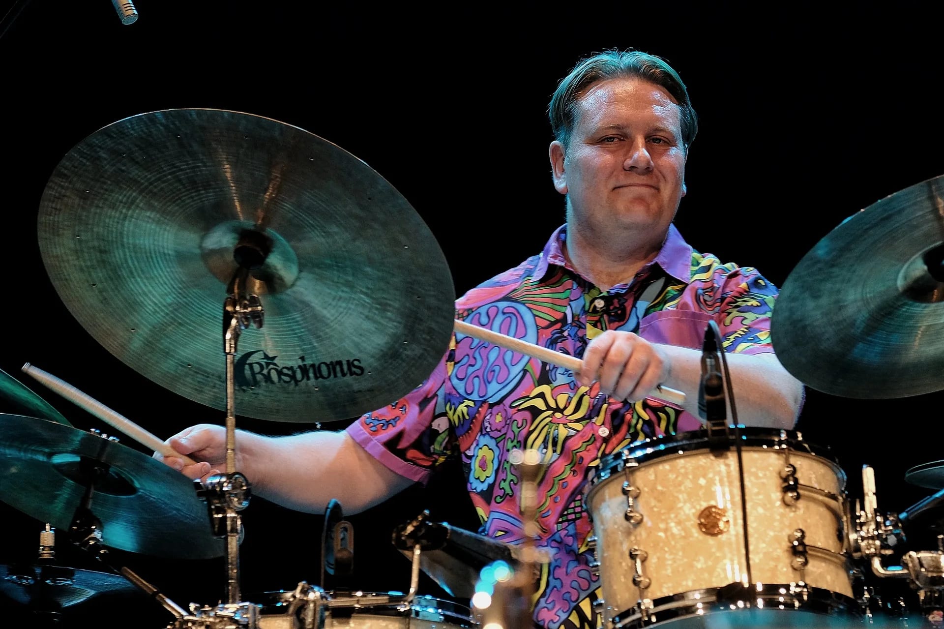 Perkusista Adam Golicki