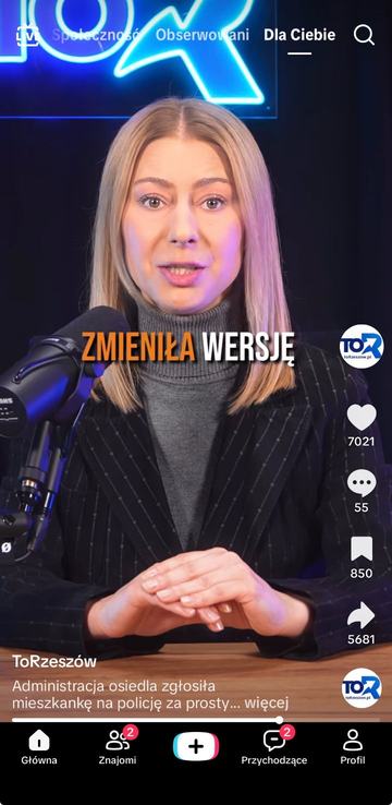 Wideo toRzeszów na TikToku: administracja osiedla zgłosiła mieszkankę na policję