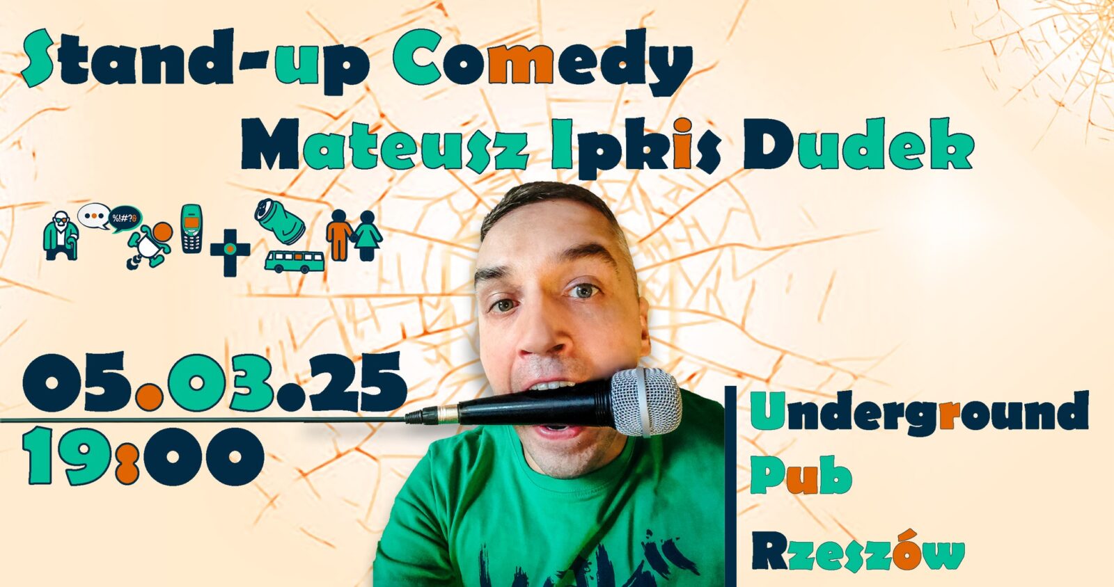 Mateusz Ipkis Dudek będzie gościem pubu Underground w Rzeszowie.