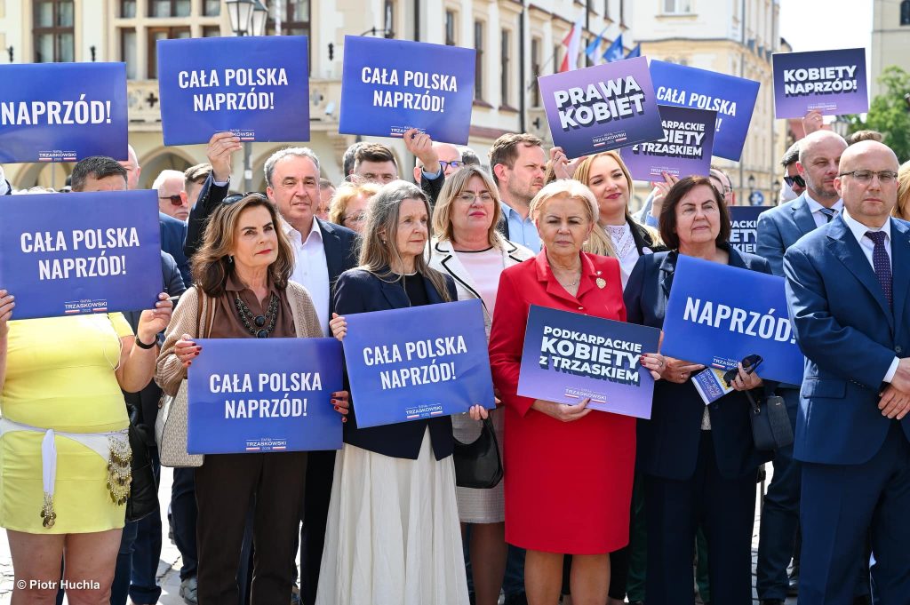 Politycy na rynku w Rzeszowie