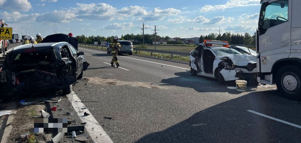 Wypadek na S19 w Świlczy