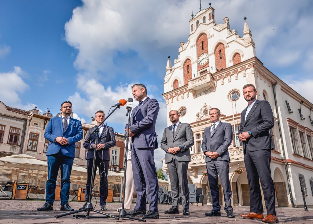 wiceprezydent Rzeszowa na rynku