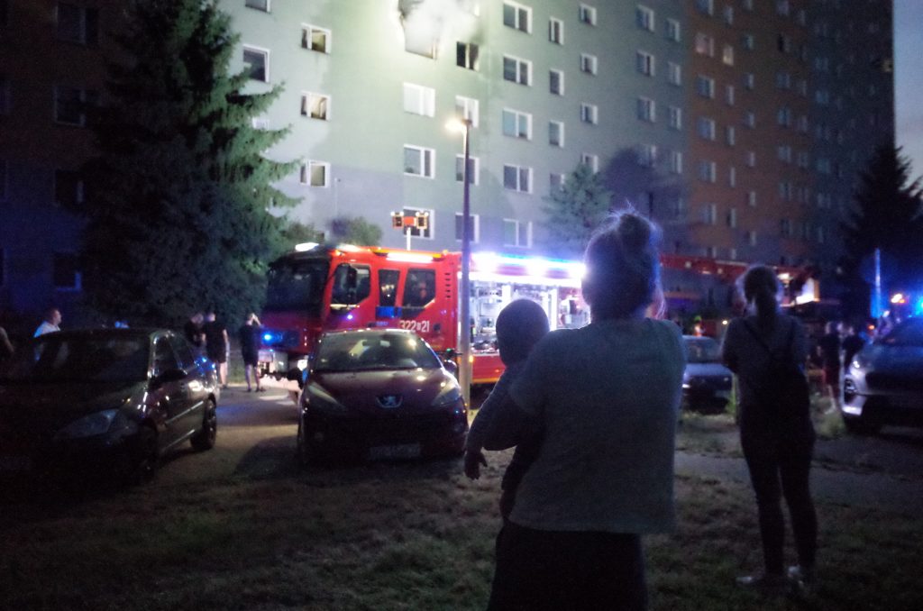 Pożar na osiedlu Nowe Miasto