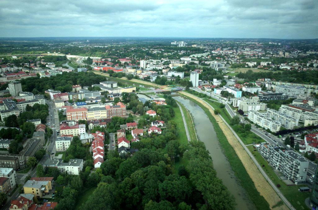 Wisłok i tęczowy most