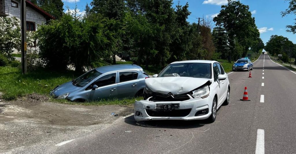 Wypadek w Łubnie