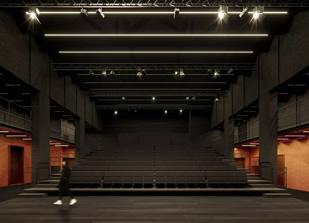 projekt sceny w teatrze Nowej Sceny w Rzeszowie