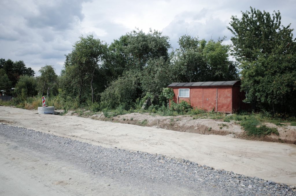 Budowa drogi na Słocinie