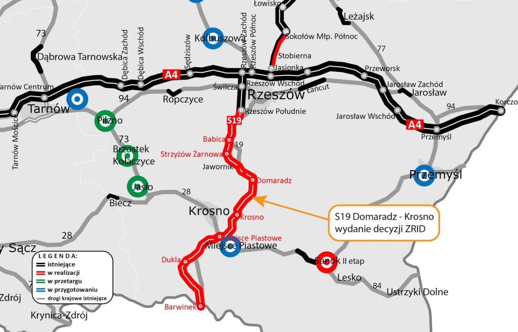 S19 na Podkarpaciu
