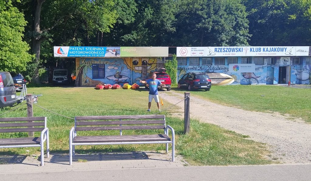 Miłosz Szczudło i miejsce na toalety