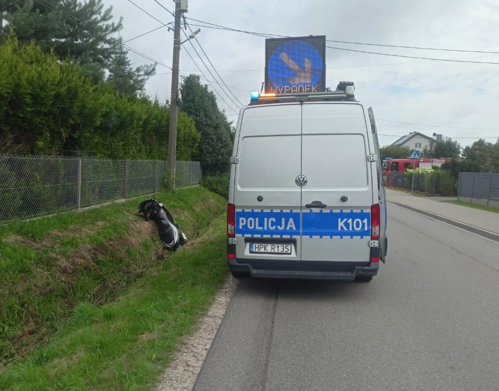 Śmierć motocyklisty w Bratkowicach