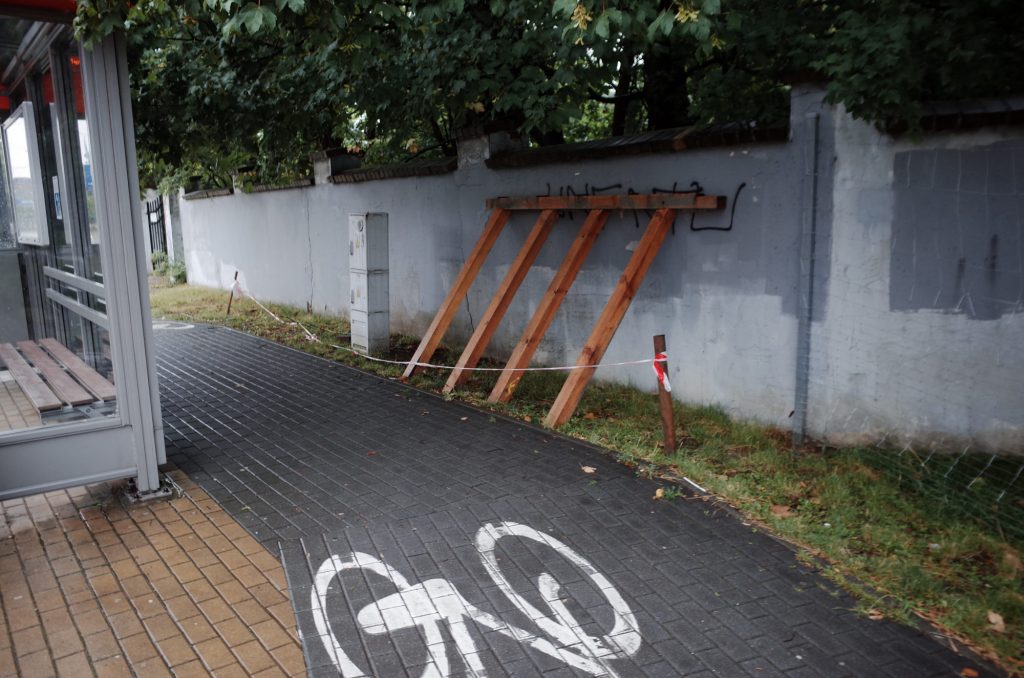 Ogrodzenie cmentarza żydowskiego w Rzeszowie