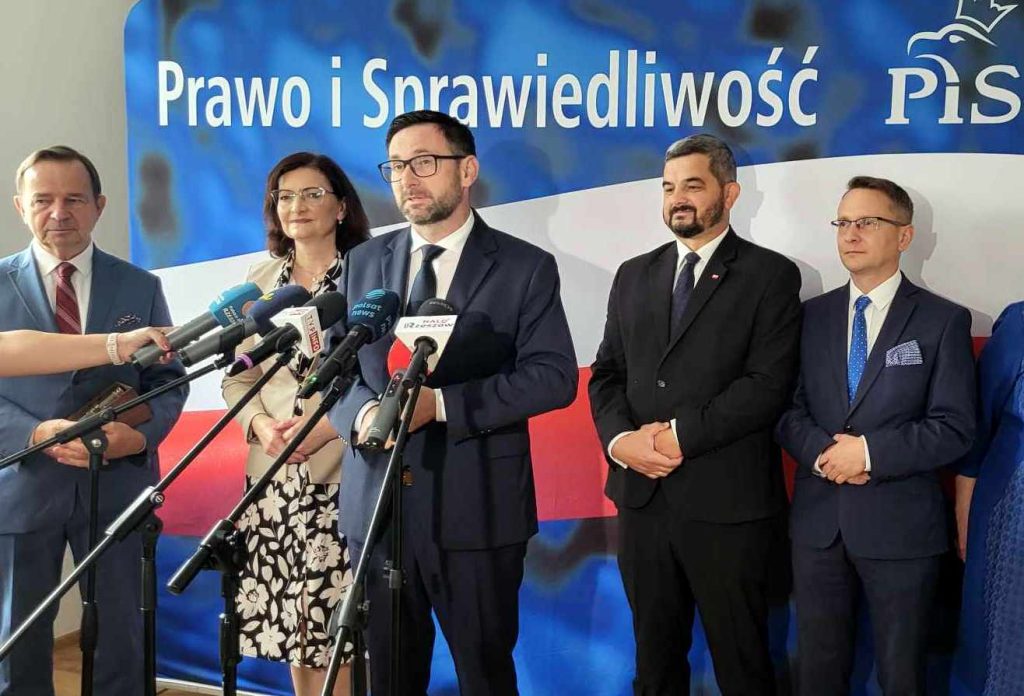 Daniel Obajtek i politycy PiS z Podkarpacia