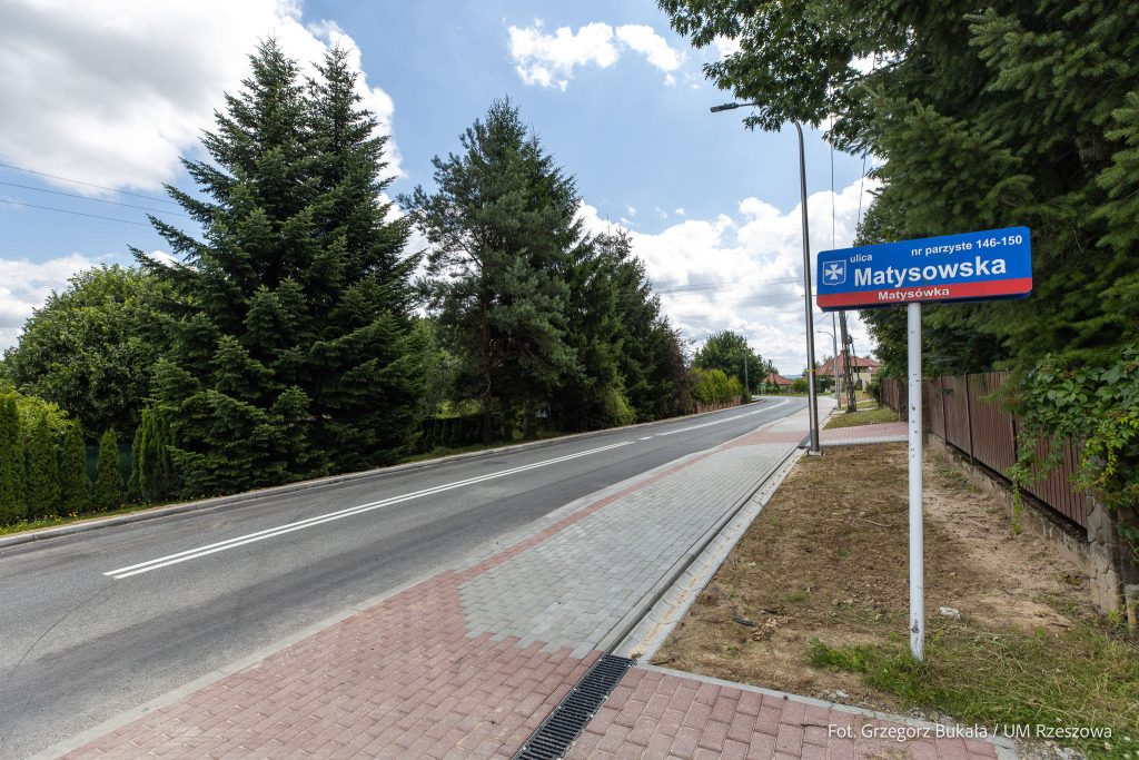 Ulica Matysowska po remoncie
