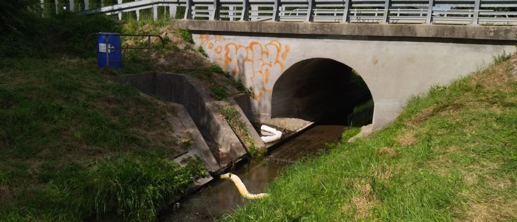 potok Młynówka płynący przez Rzeszów