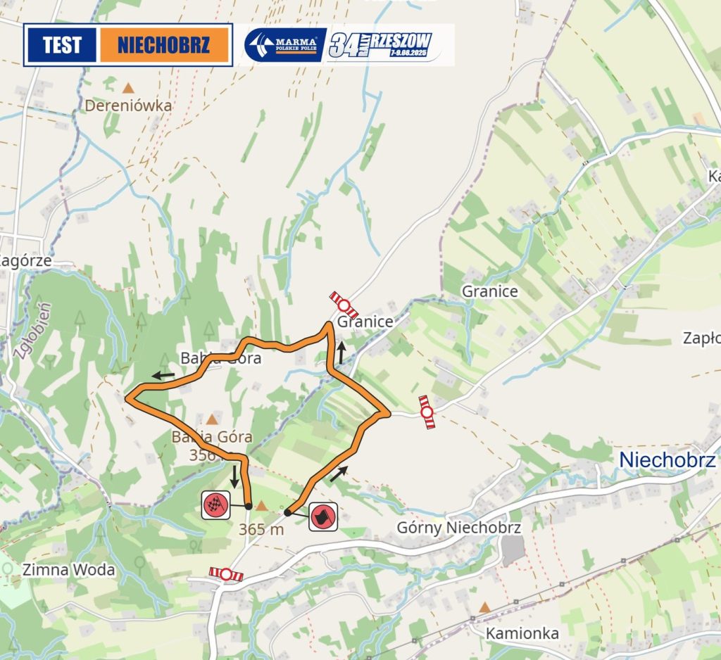 Mapa Rajd Rzeszowski