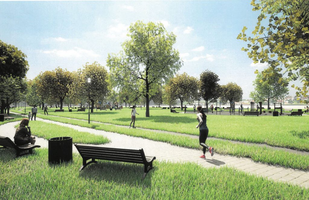 Nowy park w Rzeszowie - wizyalizacja