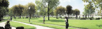Nowy park w Rzeszowie - wizyalizacja