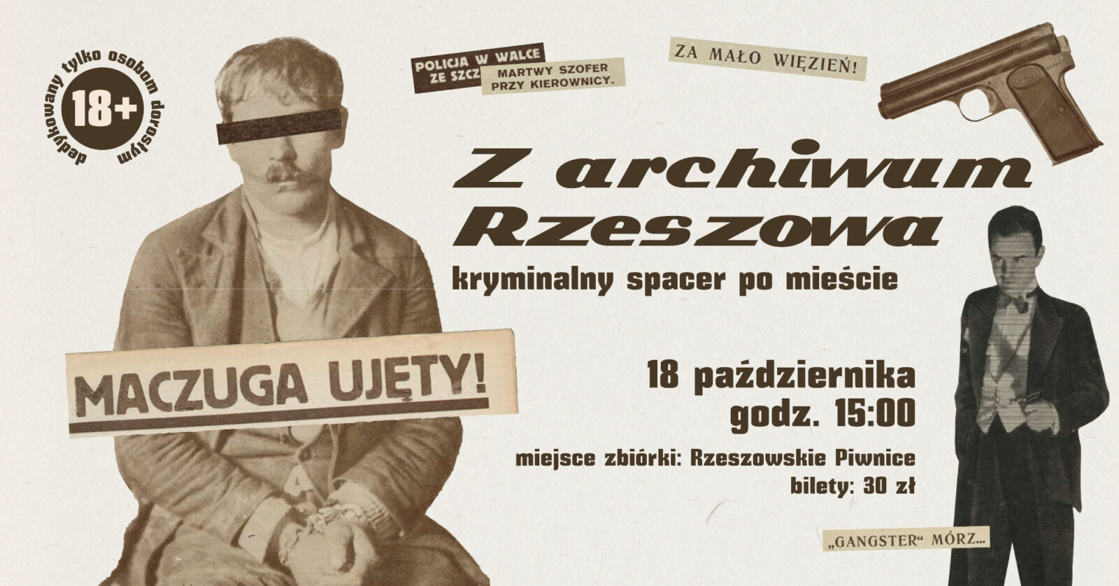 Kryminalny spacer po mieście - Z archiwum Rzeszowa