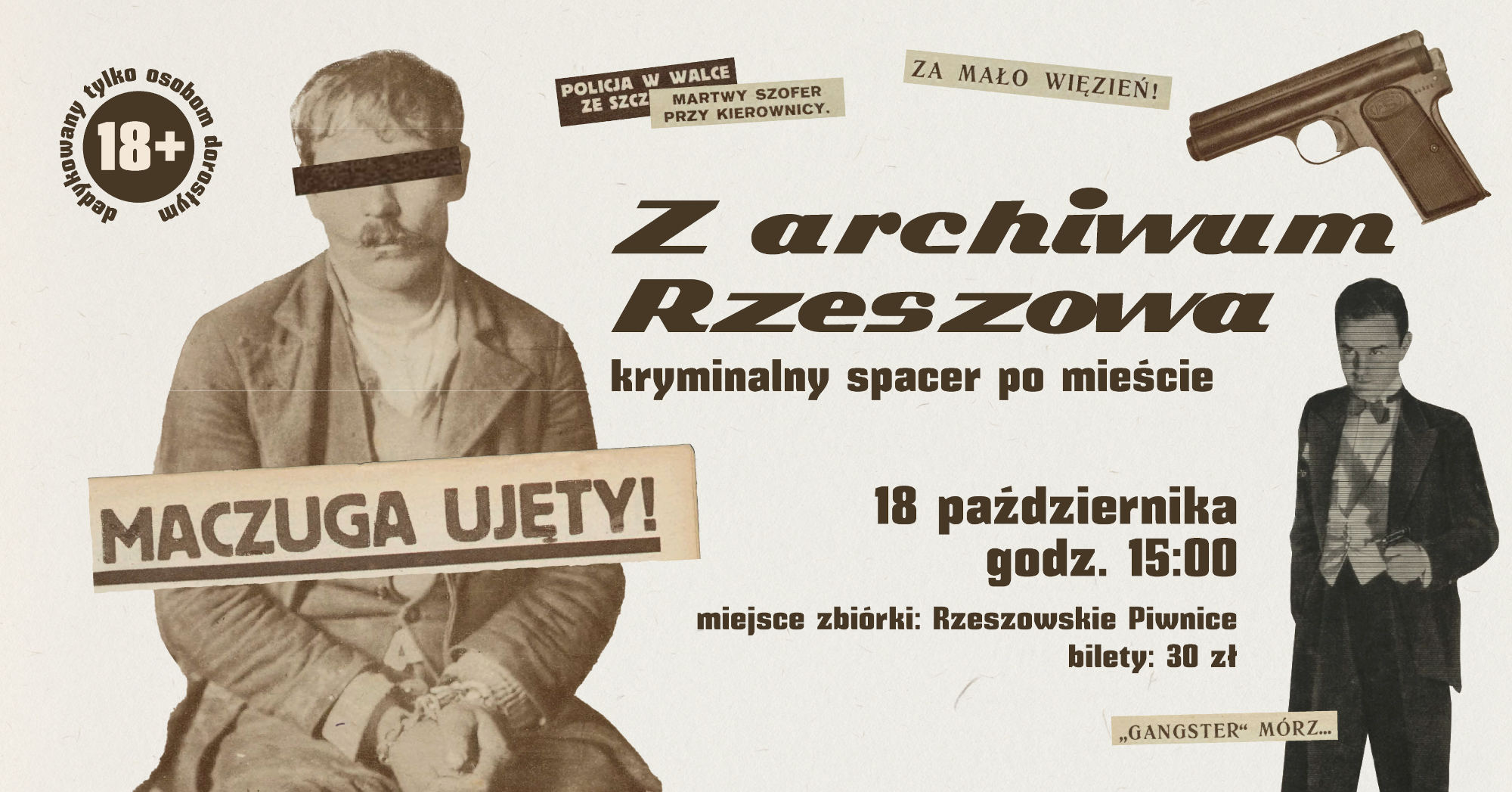 Kryminalny spacer po mieście - Z archiwum Rzeszowa
