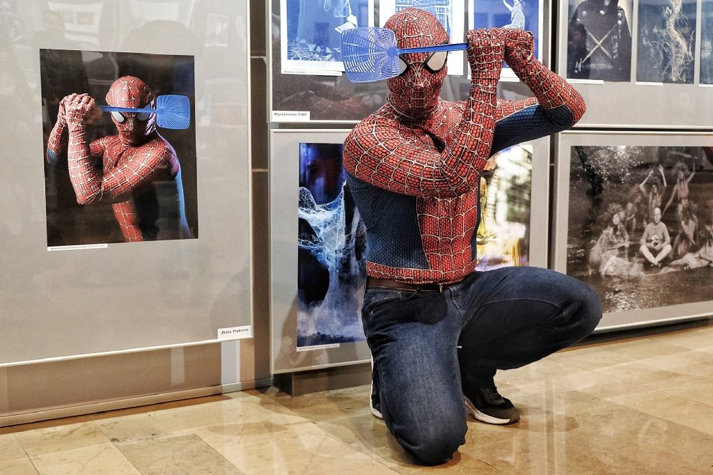 Spiderman na wystawie Foto Odlot