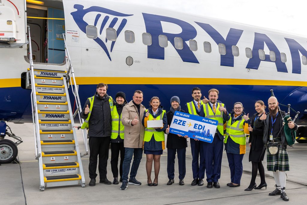 Ryanair - Rzeszów - Edynburg z Jasionki