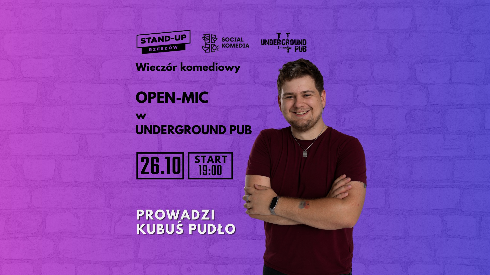 Open-Mic poprowadzi Kuba Pudło