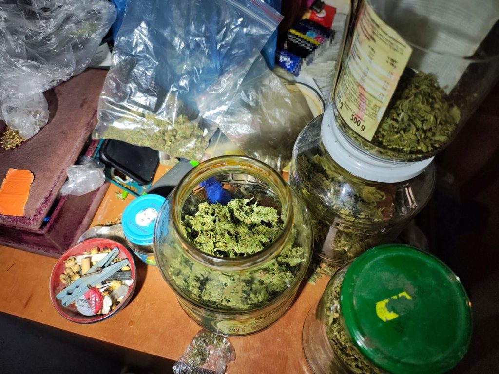 marihuana znaleziona u podejrzanego 