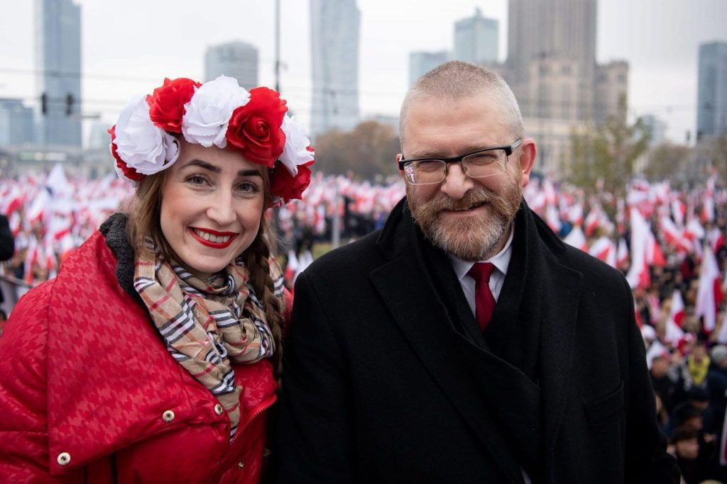Karolina Pikuła i Grzegorz Braun