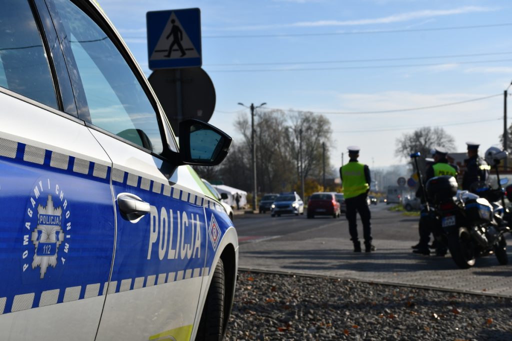 Policyjny patrol na motocyklach