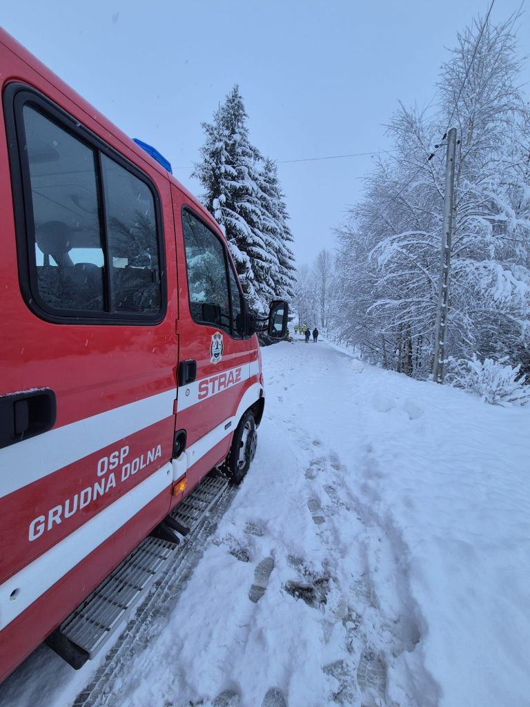 Zima na Podkarpaciu - straż pożarna