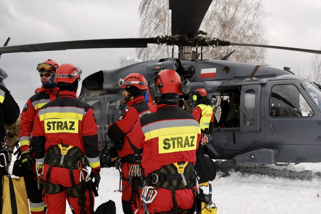 Ćwiczenia służb w Bieszczadach