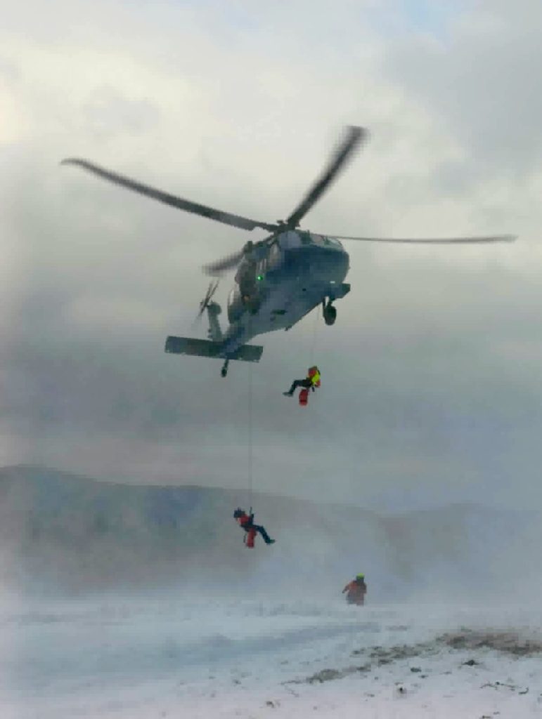 Desant ze śmigłowca w Bieszczadach