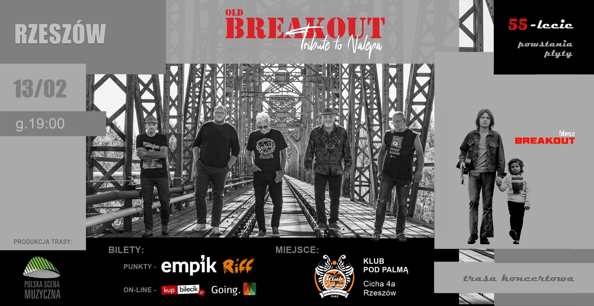 Old Breakout zagrają koncert Pod palmą.