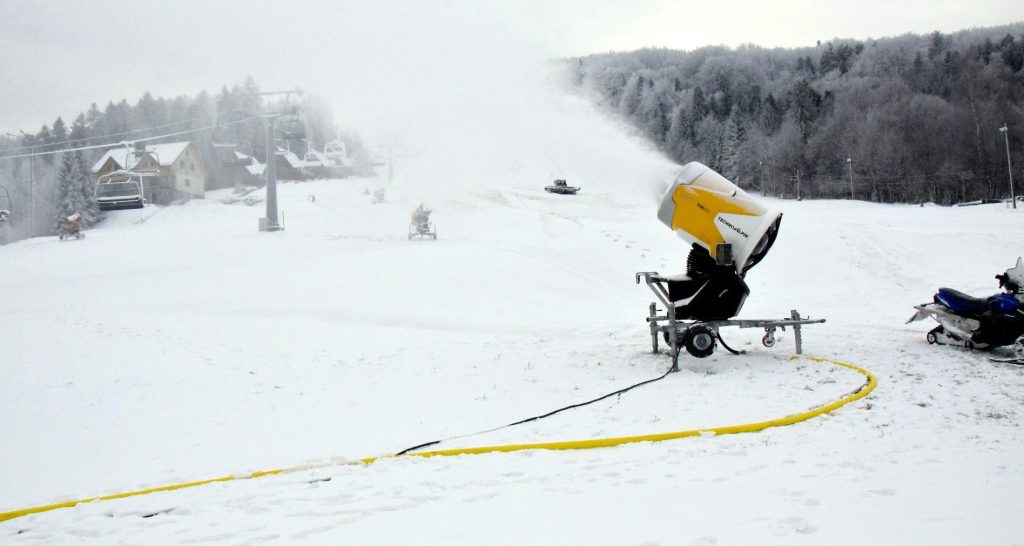 naśnieżanie tras narciarskich