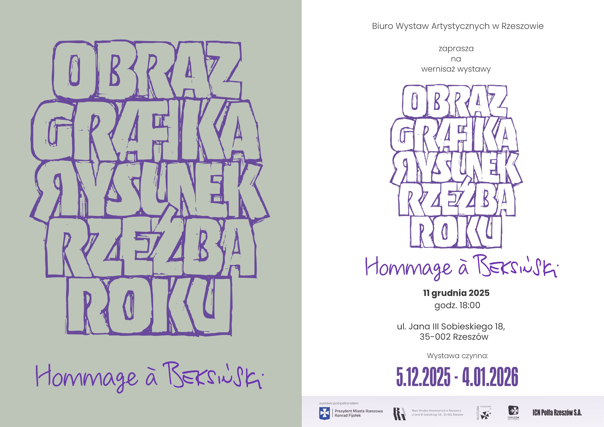 Obraz, Grafika, Rysunek, Rzeźba Roku ‐ Hommage à Beksiński