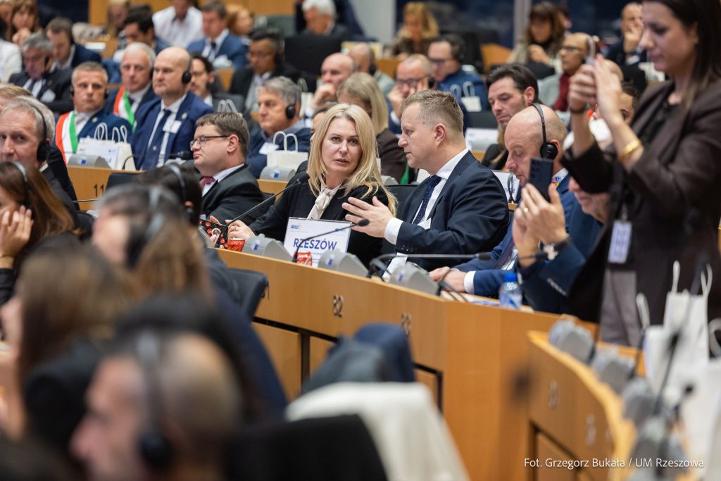 Elżebita łukacijewska i Marcin Deręgowski w Parlamencie Europejskim