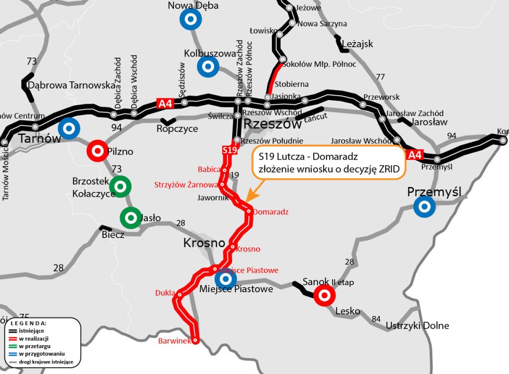 s19 na Podkarpaciu - stan prac