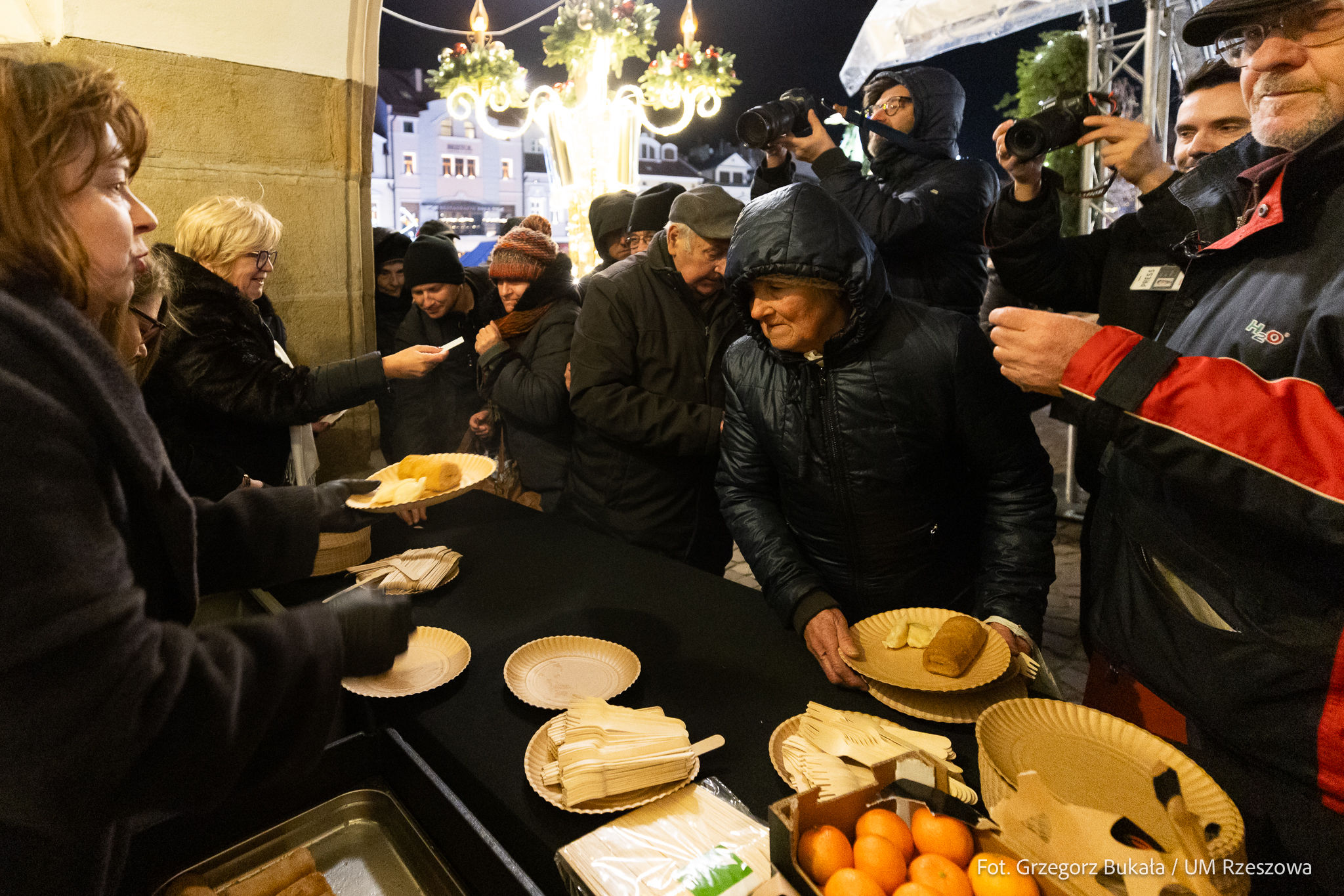 Wigilia Miejska w Rzeszowie. | Fot. Grzegorz Bukała / Urząd Miasta Rzeszowa