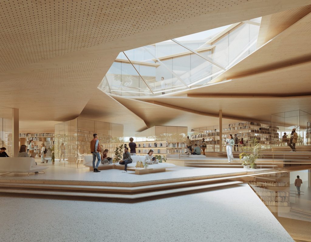 wizualizacja biblioteki w Rzeszowie