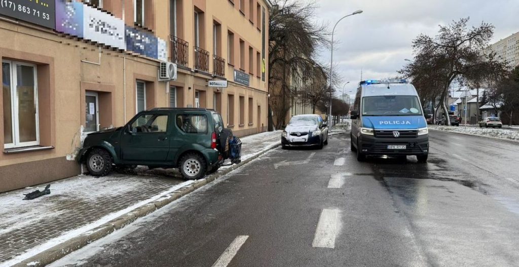 Wypadek na ulicy Warszawskiej w Rzeszowie