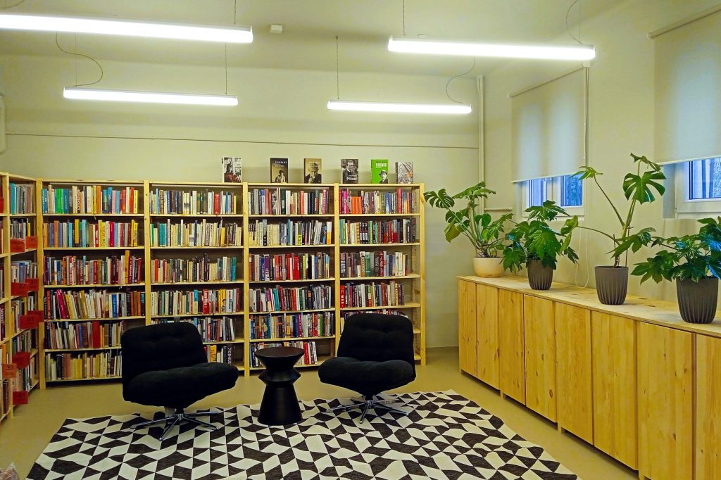 Bibliotek na Okulickiego po remoncie