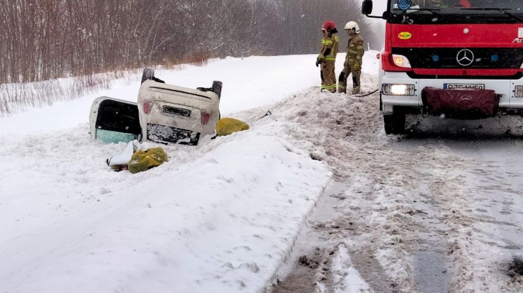 Dachowanie Fiata w Świlczy