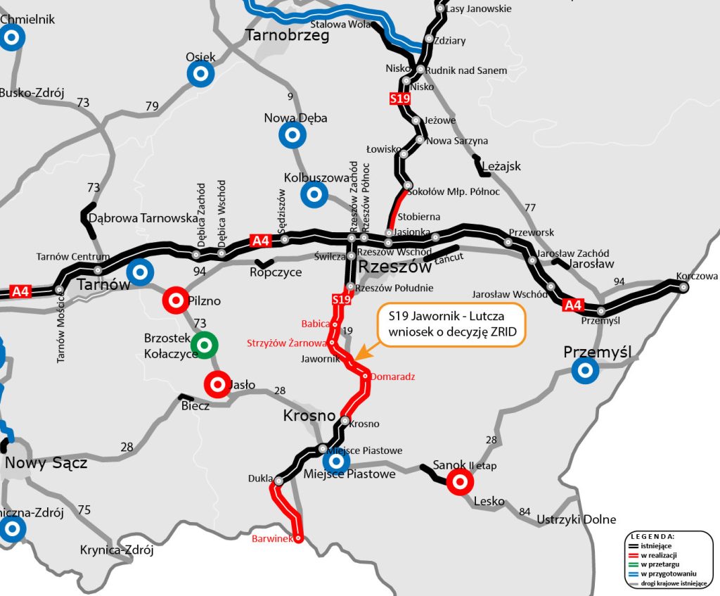 S19 na Podkarpaciu 0- stan prac