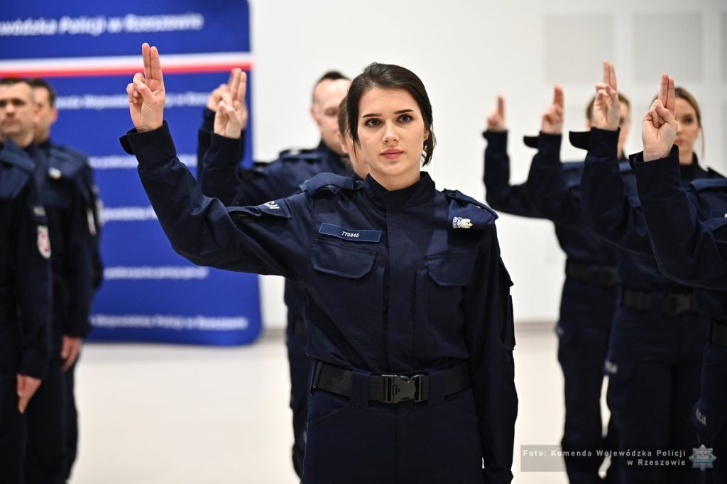 Ślubowanie policjantek i policjantów w Rzeszowie, styczeń 2026.